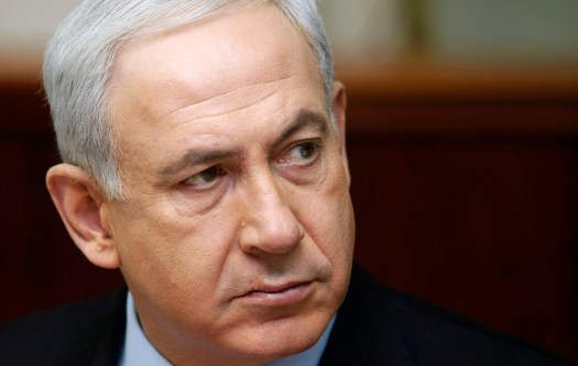 Israel's Prime Minister Netanyahu attends the weekly cabinet meeting in Jerusalem