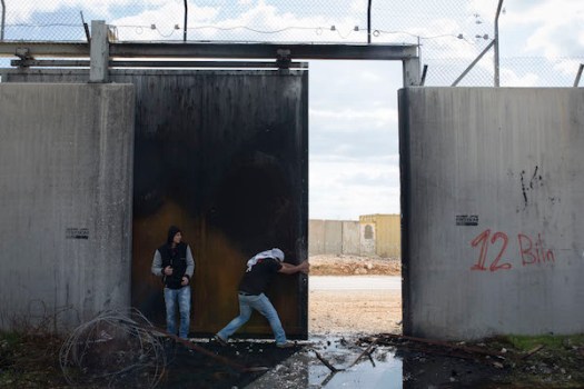 Protest marking 12 years for the struggle against the wall, Bil